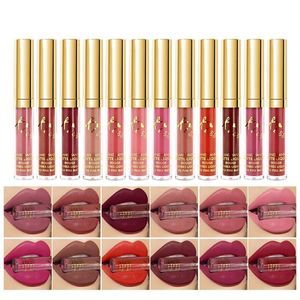 12Pcs/Set Velvet Makeup Classic Waterproof Long Lasting Matte Liquid Lipstick